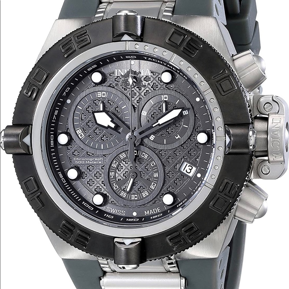 Invicta Grey/Gunmetal Subaqua quartz watch
